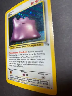Ditto 3/62 Fossil Holo Pokemon TCG 1999 RARE 151 - Image 4