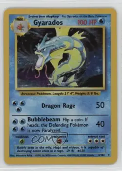 Gyarados Holo Pokemon Base Set #6 1999 - Image 1