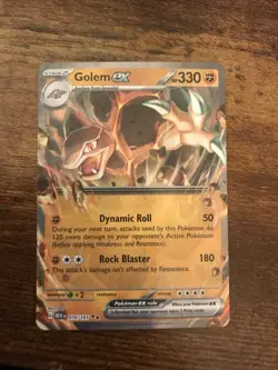 Pokemon Scarlet & Violet 151 Golem EX 76/165 Ultra Rare Holo - Image 1