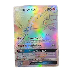 Pokemon Ho-Oh GX SM80 Rainbow Rare Full Art Black Star Promo NM Condition - Image 1