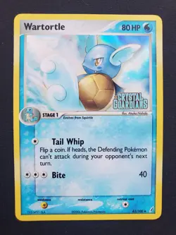 Wartortle - 43/100 - Holo Stamped EX Crystal Guardians *LP* Light Play POKEMON - Image 1
