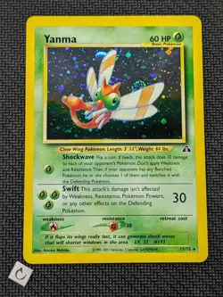 Yanma 17/75 - Neo Discovery Unlimited Holo Rare Pokemon TCG NM - Image 1