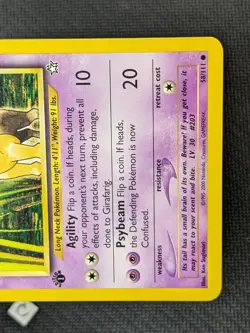 Girafarig 58/111 - Neo Genesis 1st Edition Pokemon TCG NM - Image 5