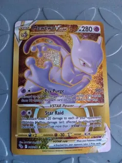 Mewtwo VStar 086/078 Gold Secret Rare Pokemon TCG Near Mint/Mint - Image 1