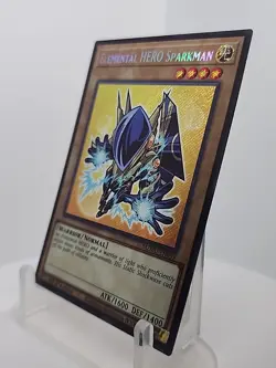 Yugioh! 1x Elemental HERO Sparkman MZMU-EN059 Secret Rare 1st Ed NM - Image 3