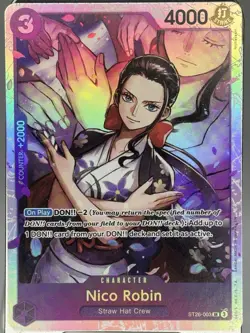 One Piece CCG Nico Robin ST26-003 SR EN US Seller - Image 1