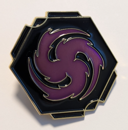 Amethyst Ink Symbol League Pin Reign of Jafar Disney Lorcana - Image 1