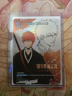 Bandai Union Arena Ichigo Kurosaki UAPR/BLG-1-103 Super Pre-release Winner Promo - Image 3