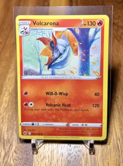 Volcarona 025/159 Non Holo Rare Crown Zenith Pokemon Card NM - Image 1