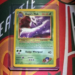 Koga’s Muk 26/132 Gym Challenge Unlimited 2000 Pokemon Card Rare NM - Image 1