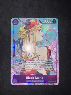 Black Maria (Illustration Box Vol.2) OP08-074 One Piece Promotion Cards Foil - Image 1