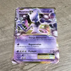 Pokemon Mewtwo EX Ultra Rare Holo Card 180 HP Evolutions 52/108 - Image 1