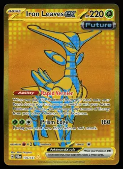 Iron Leaves ex 176/131 Holo Secret Rare Prismatic Evolutions Pokemon Card - Image 1