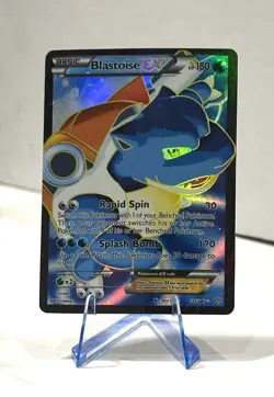 Pokemon TCG Blastoise EX Holo Ultra Rare Card 155/160 XY Base Set 2014 - Image 1