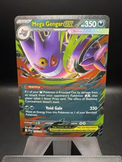 Mega Gengar ex 056/094 Phantasmal Flames Double Rare Holo Pokemon Card TCG NM - Image 2