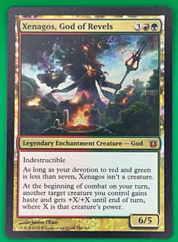 MTG - Xenagos God of Revels FOIL - Born of the Gods - NM Unplayed - MAGIC CARD - Image 1
