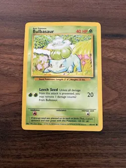 Bulbasaur - 44/102 - Pokemon Base Set Unlimited Card WOTC HP - Image 1