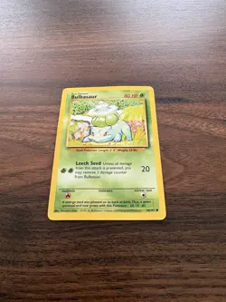 Bulbasaur - 44/102 - Pokemon Base Set Unlimited Card WOTC HP - Image 2