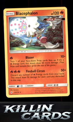 Blacephalon 32/214 Pokemon Rare SM - Unbroken Bonds Card NM - Image 1