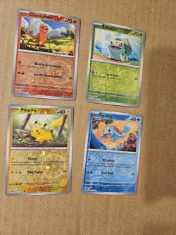 English Pokemon 151 Costco Tin Box Promo Cards - Reverse Cosmos Holo - Set of 4 - Image 2