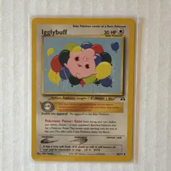 Pokemon Igglybuff Neo Discovery 40/75 Uncommon 30 HP Baby Regular English 2001 - Image 1