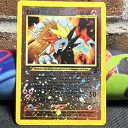 Pokemon Entei Promo Reverse Holo Wotc 34/53 80 HP Basic 2001 English - Image 1