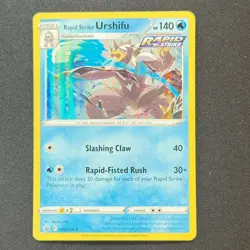 Rapid Strike Urshifu 44/198 Holo Rare SWSH06: Chilling Reign Pokemon TCG - Image 1