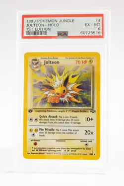 Pokemon 1999 Jungle Expansion Jolteon Holo 1st Edition [PSA 6] - Image 1