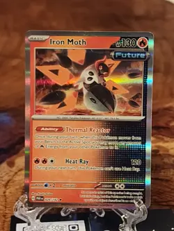 Iron Moth 028/182 - Paradox Rift - Pokemon TCG - Holo Rare - Future - NM - Image 1