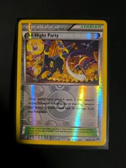 All-Night Party 96/122 Pokemon Breakpoint Reverse Holo (Umbreon) Eevee Mint - Image 1