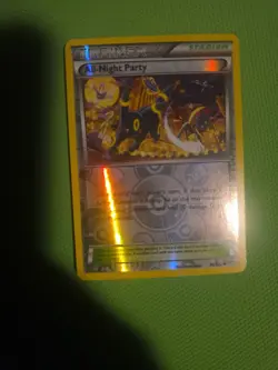 All-Night Party 96/122 Pokemon Breakpoint Reverse Holo (Umbreon) Eevee Mint - Image 2