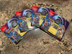Pokemon TCG Lot Of (4) Phantasmal Flames, Mega Evolution 2 Pack Blister, Raikou - Image 1