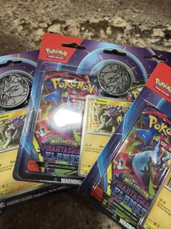 Pokemon TCG Lot Of (4) Phantasmal Flames, Mega Evolution 2 Pack Blister, Raikou - Image 3