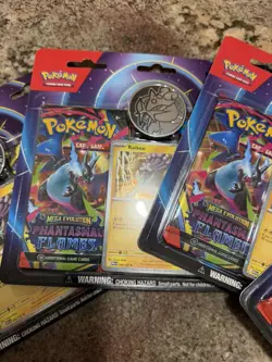 Pokemon TCG Lot Of (4) Phantasmal Flames, Mega Evolution 2 Pack Blister, Raikou - Image 5