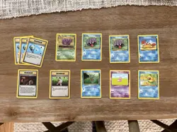 Pokemon Fossil Set Uncommon/Commons Mix - Weezing, Shellder, Krabby, Horsea, … - Image 1