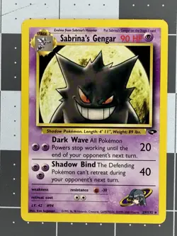 Pokemon TCG Sabrina's Gengar Gym Challenge 29/132 Non-Holo Rare - Image 1
