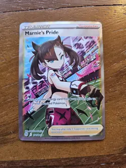 Marnie's Pride Full Art 171/172 Swsh09 Brilliant Stars Trainer Pokemon Waifu - Image 1