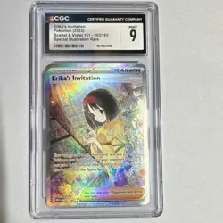 Erika's Invitation Pokemon TCG Scarlet & Violet 151 203/165 CGC 9 Holo - Image 1