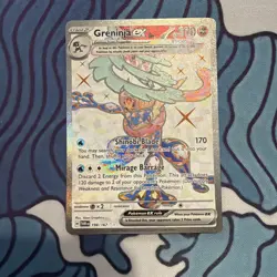Pokemon TCG Greninja EX Twilight Masquerade 198/167 Sv06 Full Art - Image 1