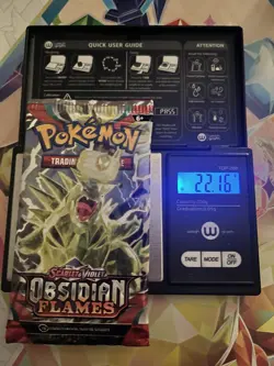 VERY HEAVY! 22.16 Gram Obsidian Flames Pokemon TCG Factory Sealed Booster Pack! - Image 1