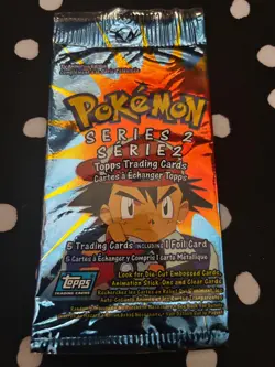 2000 topps pokemon tv animation series 2 sealed pack - Image 1
