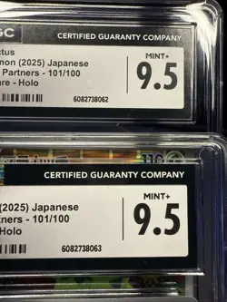 2x Maractus Pokemon 101/100 Battle Partners Art Rare Holo Sequential CGC 9.5 ✨ - Image 2