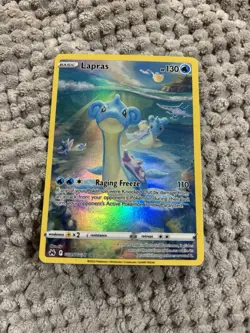 Pokemon Lapras GG05/GG70 Crown Zenith Galarian Gallery Holo Ultra Rare 130 HP - Image 1