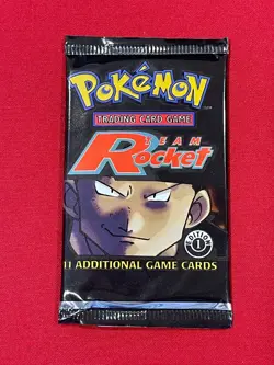 Pokemon TCG Team Rocket Booster Pack GIOVANNI ART - 1st EDITION - Image 1