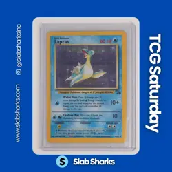1999 POKEMON FOSSIL #10/62 LAPRAS HOLO - Image 1