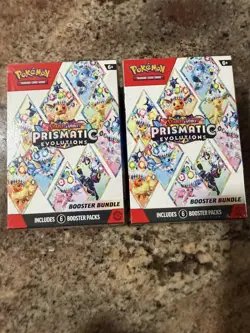 Pokemon TCG Prismatic Evolutions Booster Bundle Lot of 2 - NEW/FACTORY SEALED - Image 1