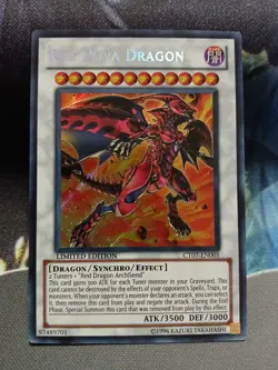 Yugioh Red Nova Dragon Secret Rare CT07-EN005 Lightly Played - Image 1