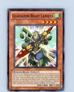 Yu-Gi-Oh TCG Gladiator Beast Lanista RYMP-EN106 Unlimited Common Card NM - Image 1