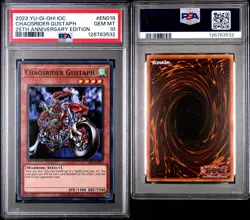 Yu-Gi-Oh! Chaosrider Gustaph IOC-EN018 PSA 10 GEM MINT 25th Anniversary Edition - Image 3