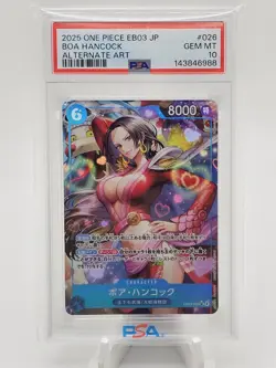 2025 One Piece JP EB03 Boa Hancock Alternate Art PSA 10 - Image 1
